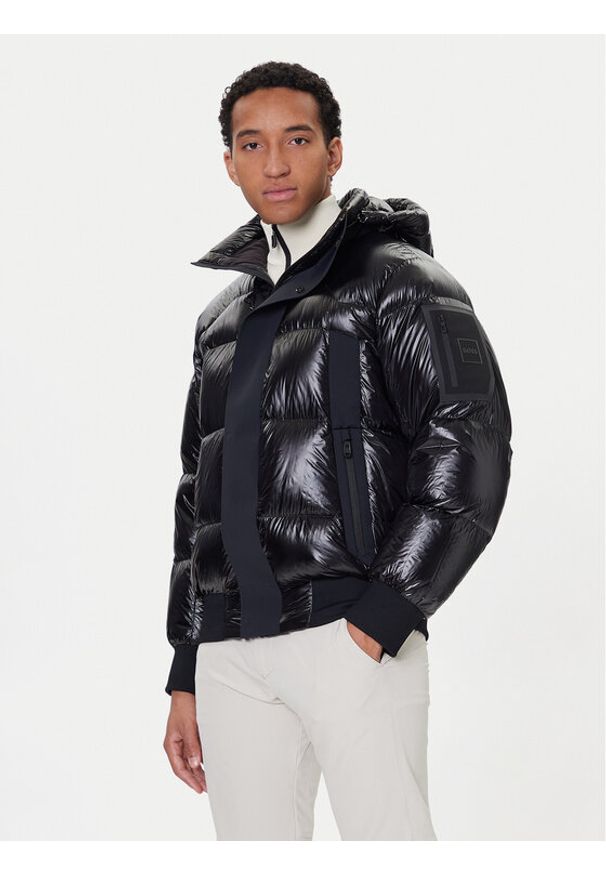 BOSS Kurtka puchowa Hysolite 50544323 Czarny Regular Fit. Kolor: czarny. Materiał: syntetyk