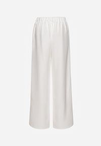 Renee - Białe Szerokie Spodnie w Eleganckim Stylu Hanessame. Kolor: biały. Styl: elegancki #5
