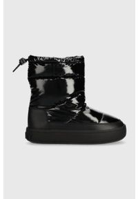 Tommy Jeans śniegowce TJW WINTER BOOT kolor czarny EN0EN02252. Nosek buta: okrągły. Kolor: czarny. Materiał: guma. Szerokość cholewki: normalna