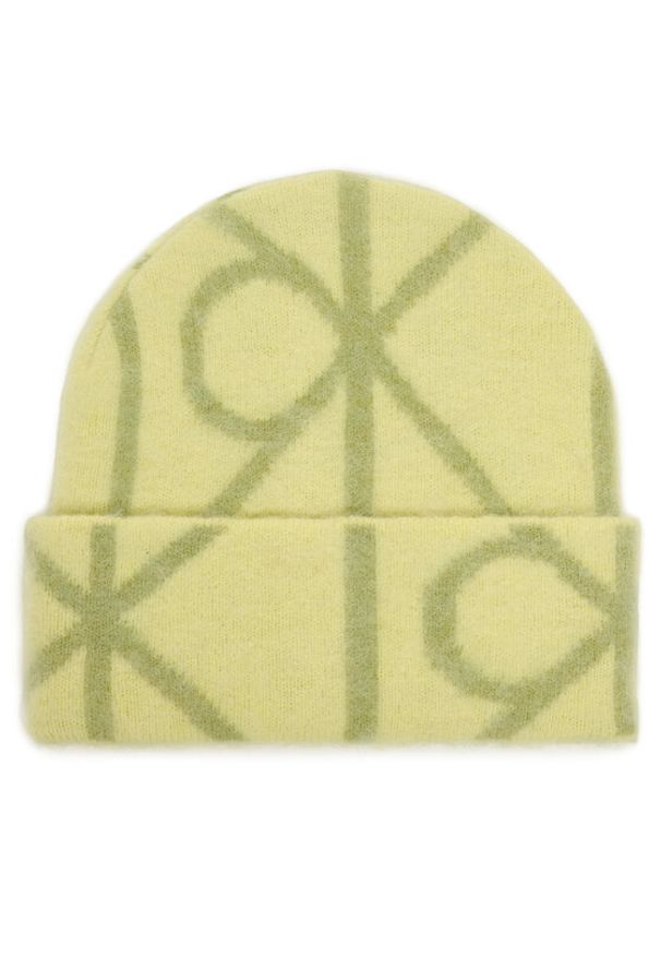 Calvin Klein Czapka Emblem Aop Brushed LV04D8071G Zielony. Kolor: zielony. Materiał: poliamid, nylon