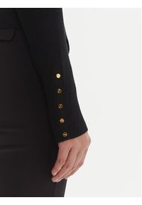 Elisabetta Franchi Kardigan MK-49S-57E2 Czarny Slim Fit. Kolor: czarny. Materiał: wiskoza #5