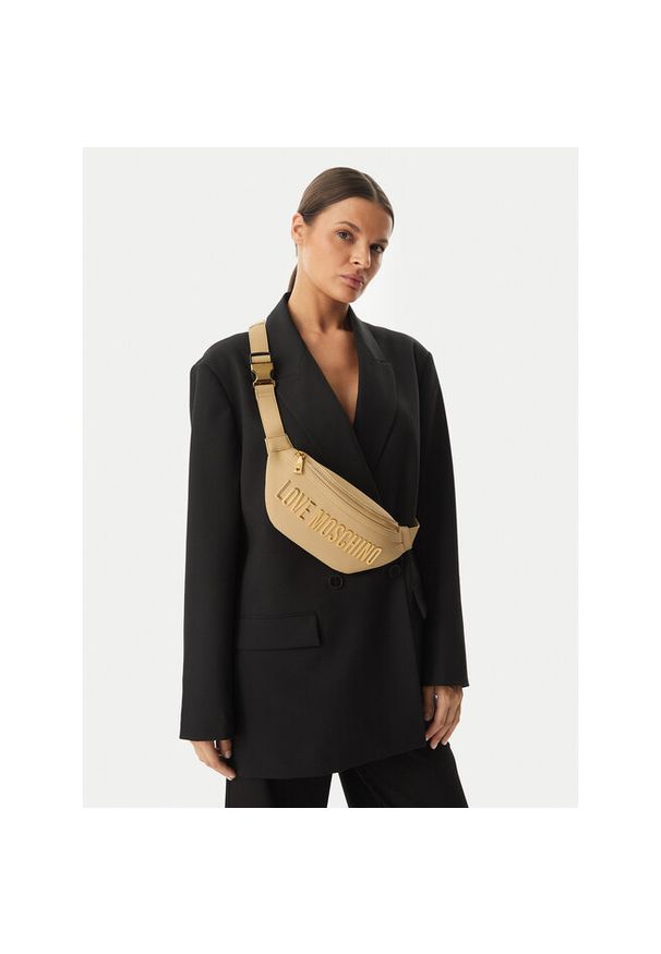 Love Moschino - Torebka LOVE MOSCHINO. Kolor: beżowy