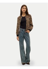 Vero Moda Kurtka bomber Coco 10250707 Brązowy Regular Fit. Kolor: brązowy. Materiał: syntetyk #2