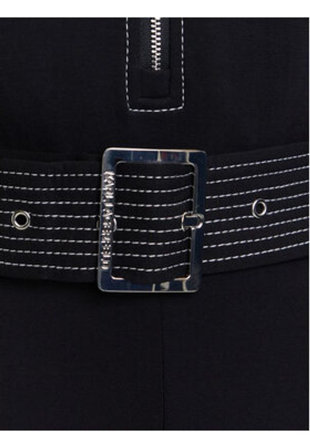 Karl Lagerfeld - KARL LAGERFELD Kombinezon A3W13047 Czarny Regular Fit. Kolor: czarny. Materiał: bawełna