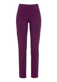 Cellbes Dżinsowe legginsy Eva śliwkowy female fioletowy 36L. Kolor: fioletowy. Materiał: guma, materiał #1