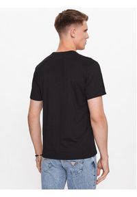 Guess T-Shirt M3YI60 K9RM1 Czarne rodowanie Slim Fit. Kolor: czarny. Materiał: bawełna #4