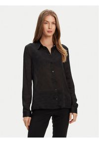 Guess Koszula W5YH1A WHCR2 Czarny Regular Fit. Kolor: czarny. Materiał: syntetyk