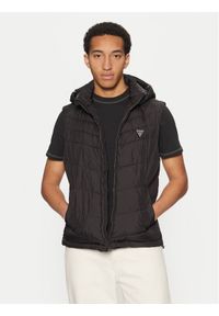Guess Bezrękawnik M5RN21 WCQA2 Czarny Regular Fit. Kolor: czarny. Materiał: syntetyk. Długość rękawa: bez rękawów