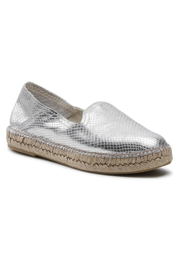 Espadryle Badura. Kolor: srebrny