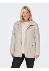 ONLY Carmakoma Parka New Starline 15278695 Beżowy Regular Fit. Kolor: beżowy. Materiał: syntetyk #5