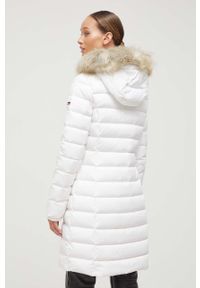 Tommy Jeans kurtka puchowa damska kolor biały zimowa. Kolor: biały. Materiał: puch. Sezon: zima #4