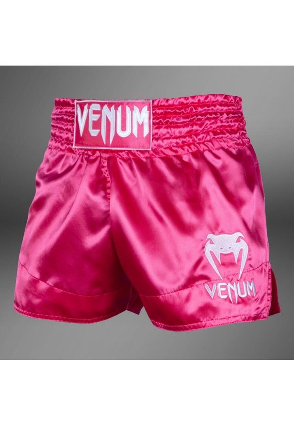 Spodenki do Muay Thai męskie VENUM Classic shorts. Kolor: różowy