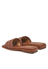 Michael Kors Klapki Mandy Slide 40R5MAFS2L Brązowy. Kolor: brązowy. Materiał: skóra #6