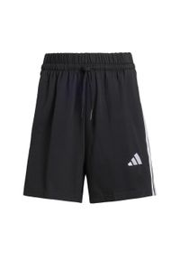 Adidas - Szorty Essentials 3-Stripes Cotton. Kolor: biały, wielokolorowy, czarny. Materiał: bawełna