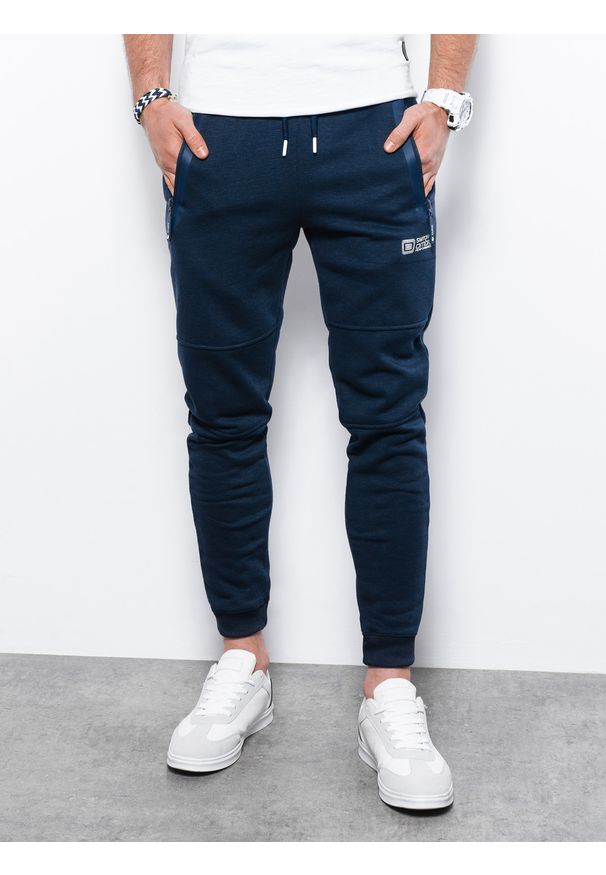 Niebieskie spodnie Ombre Clothing