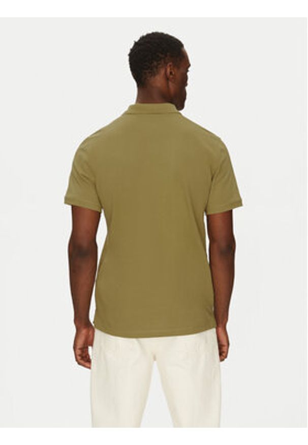 Mustang Polo Palco 1016293 Zielony Regular Fit. Typ kołnierza: polo. Kolor: zielony. Materiał: bawełna