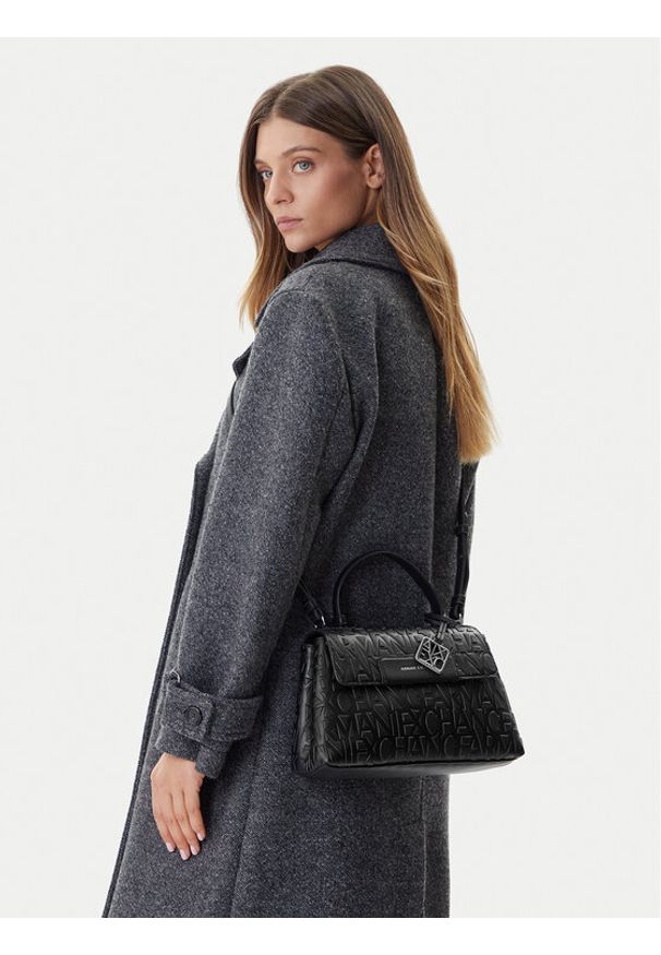 Armani Exchange Torebka XW001223 AF15774 UC001 Czarny. Kolor: czarny. Materiał: skórzane