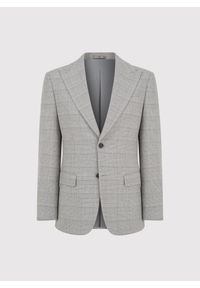 Pako Lorente - PAKO LORENTE – Szara marynarka garniturowa w kratkę. Kolor: szary. Materiał: poliester, wiskoza, elastan. Wzór: kratka #4
