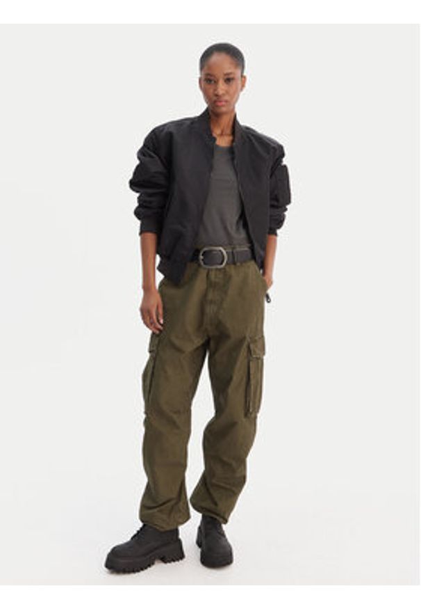 G-Star RAW - G-Star Raw Spodnie materiałowe D28756-D388 Zielony Boyfriend Fit. Kolor: zielony. Materiał: bawełna