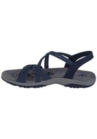 skechers - Sandały damskie, Skechers Reggae Slim - Turn It Up. Kolor: niebieski