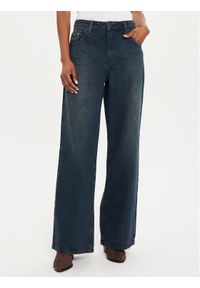 One Teaspoon Jeansy 26419 Niebieski Wide Leg. Kolor: niebieski