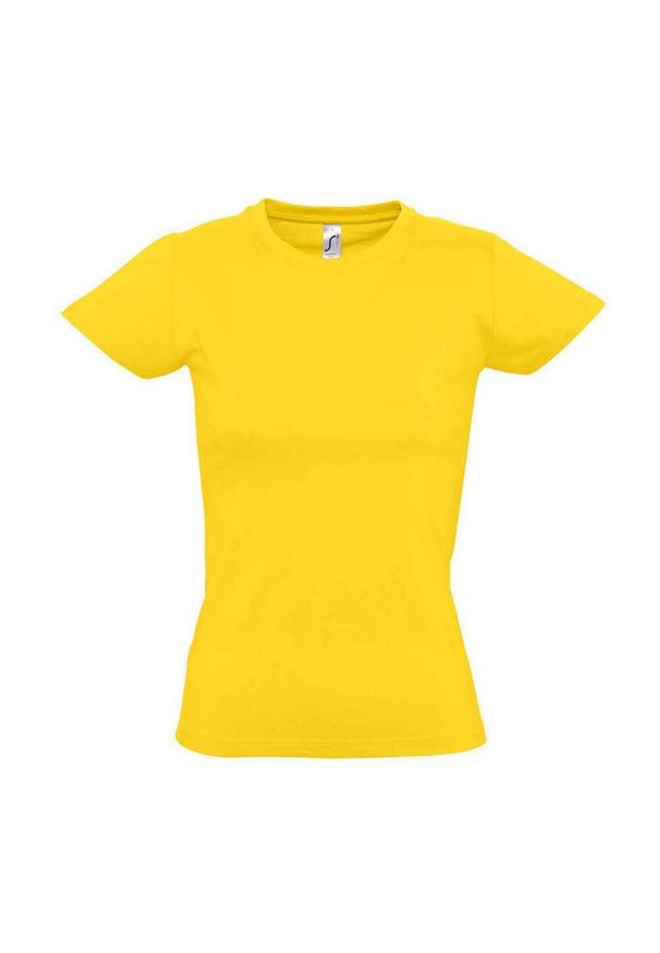 SOL'S - Koszulka Imperial Dla Kobiet. Kolor: żółty. Sport: turystyka piesza