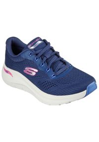skechers - Buty do chodzenia damskie Skechers 150051LGMT. Kolor: różowy, niebieski, wielokolorowy. Materiał: syntetyk, materiał. Szerokość cholewki: normalna. Model: Skechers Sport. Sport: turystyka piesza