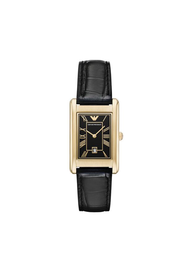 Emporio Armani Zegarek Gino AR11666 Czarny. Kolor: czarny