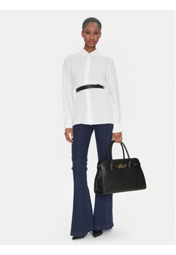 Karl Lagerfeld - KARL LAGERFELD Torebka A1W30148 Czarny. Kolor: czarny. Materiał: skórzane
