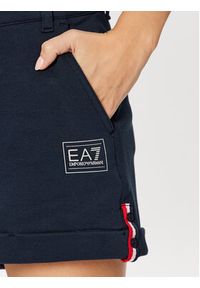 EA7 Emporio Armani Szorty materiałowe 3RTS66 TJLFZ 1554 Granatowy Regular Fit. Kolor: niebieski. Materiał: bawełna