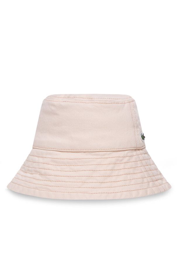 Lacoste Kapelusz RK0321 Różowy. Kolor: różowy. Materiał: bawełna, materiał