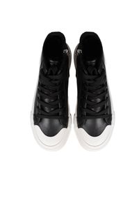 Love Moschino Trampki | JA15022G1MIA0 | Kobieta | Czarny. Okazja: na co dzień. Zapięcie: zamek. Kolor: czarny. Materiał: skóra, jeans. Sezon: lato. Styl: casual, sportowy #5