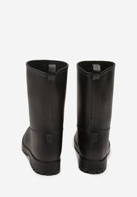 Born2be - Czarne Klasyczne Kalosze Ahlitte. Okazja: na co dzień. Kolor: czarny. Materiał: dresówka. Styl: klasyczny #5