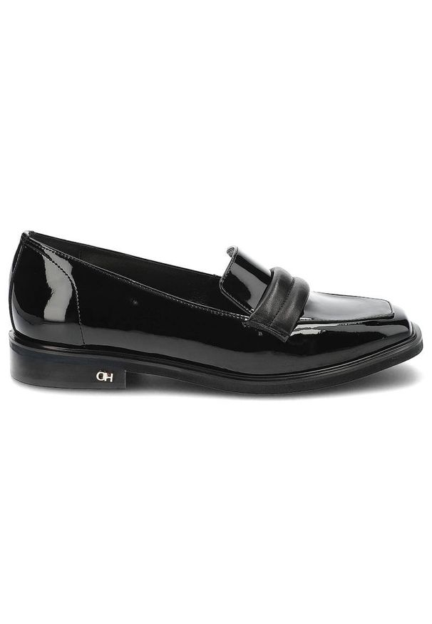CheBello - Czarne Półbuty Chebello Eleganckie Lordsy Damskie. Okazja: na spotkanie biznesowe, na co dzień. Zapięcie: bez zapięcia. Kolor: czarny. Materiał: skóra, lakier. Szerokość cholewki: normalna. Obcas: na obcasie. Styl: elegancki. Wysokość obcasa: niski