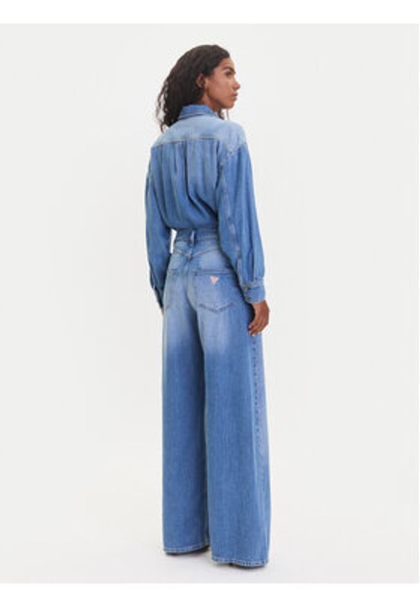 Guess Kombinezon W5YD58 D5B94 Niebieski Regular Fit. Kolor: niebieski. Materiał: syntetyk