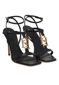 Elisabetta Franchi Sandały SA07B61E2 Czarny. Kolor: czarny. Materiał: skóra #6