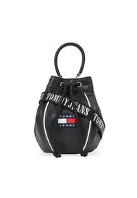 Tommy Jeans Torebka Tjw Heritage Bucket Bag AW0AW15437 Czarny. Kolor: czarny