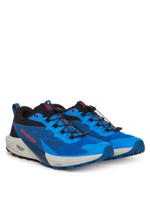 salomon - Salomon Buty do biegania Sense Ride 5 L47808600 Niebieski. Kolor: niebieski. Materiał: materiał