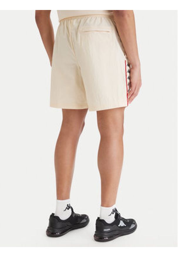 Kappa Szorty sportowe 322B8GW Beżowy Comfort Fit. Kolor: beżowy. Materiał: syntetyk. Styl: sportowy