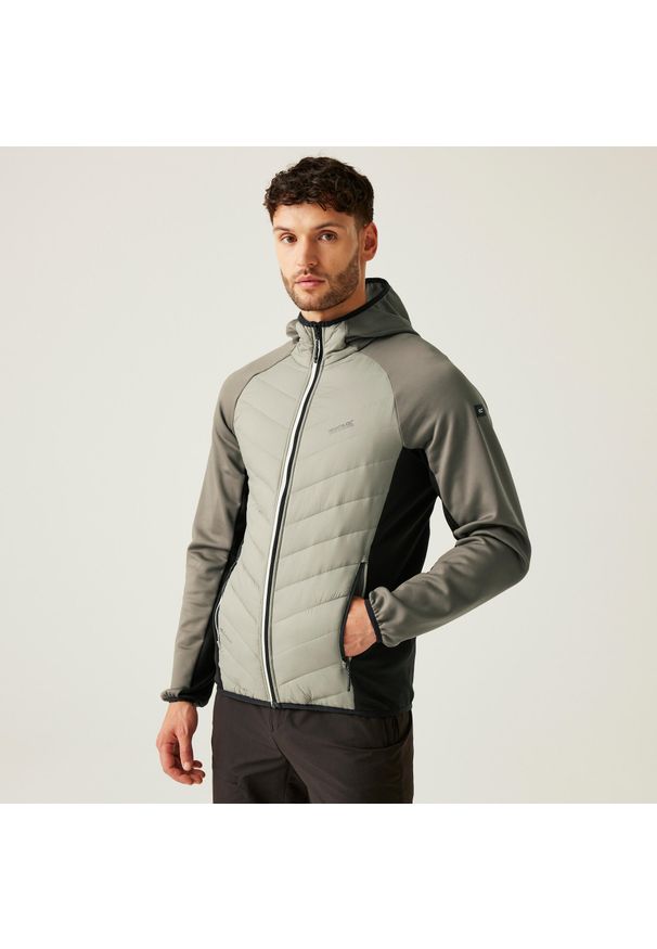 Regatta - Męska kurtka Andreson VIII Hybrid wodoodporna z przegrodami. Kolor: wielokolorowy. Materiał: puch. Sport: turystyka piesza