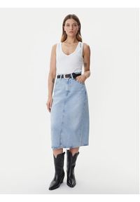 Levi's® Spódnica jeansowa 001VH-0001 Niebieski Regular Fit. Kolor: niebieski. Materiał: bawełna #5