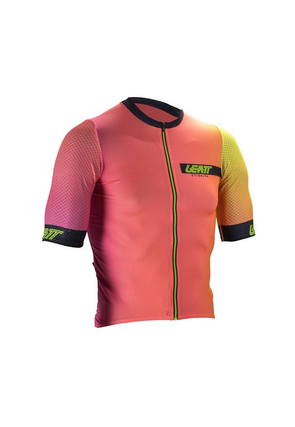Koszulka rowerowa LEATT Jersey MTB Endurance 6.0. Kolor: różowy. Materiał: jersey