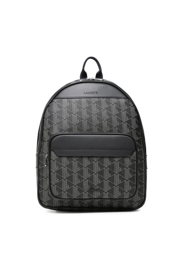 Lacoste Plecak Backpack NH3649LX Czarny. Kolor: czarny. Materiał: skóra