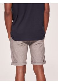 Diverse - Krótkie spodenki męskie PREM SHORTS W426 - szary - Rozmiar: 31. Kolor: szary. Materiał: elastan, bawełna. Długość: krótkie. Wzór: melanż #3
