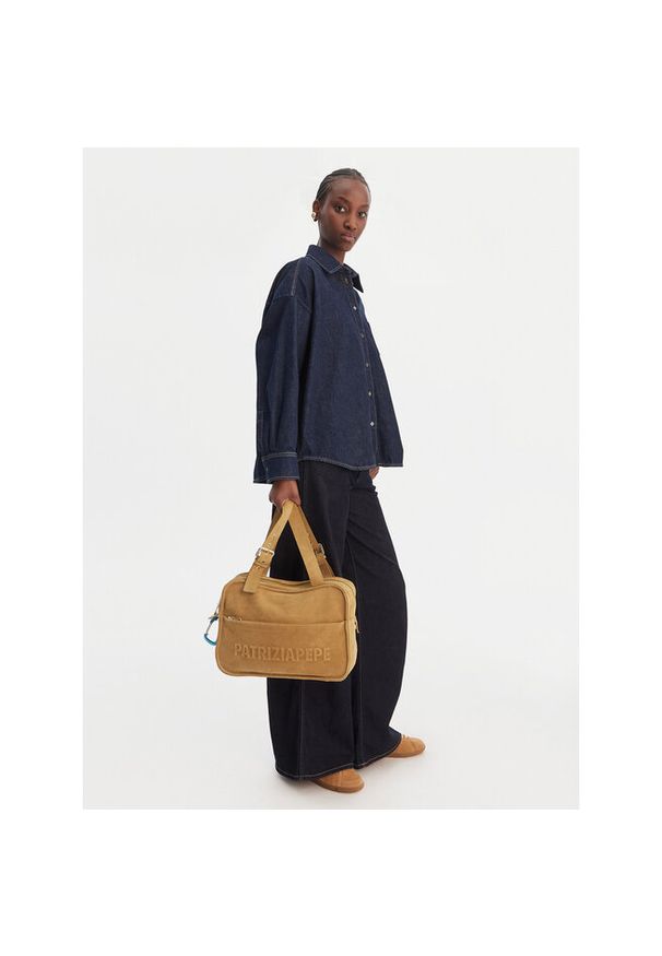 Torebka Patrizia Pepe. Kolor: beżowy