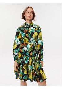 b.young Sukienka koszulowa 20813502 Kolorowy Regular Fit. Materiał: bawełna. Wzór: kolorowy. Typ sukienki: koszulowe