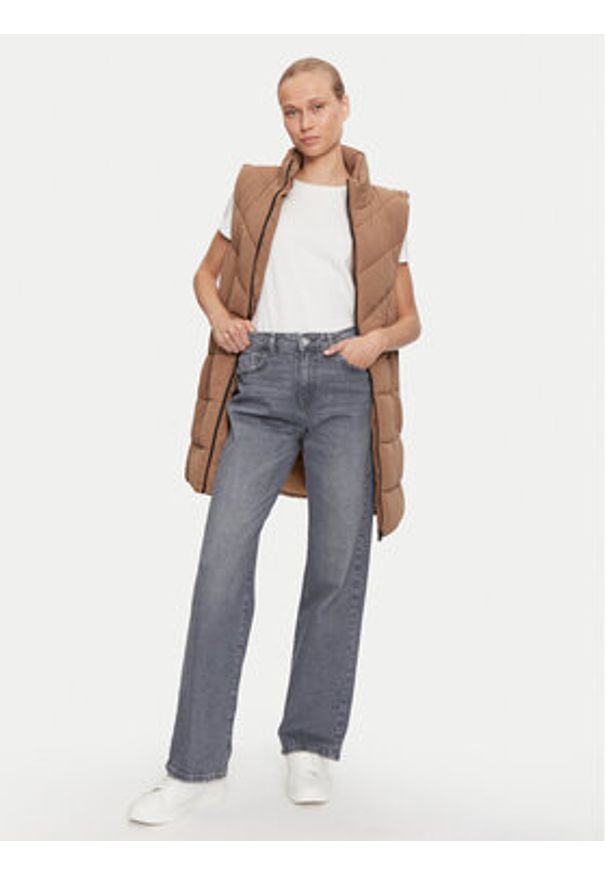 Noisy may - Noisy May Jeansy Yolanda 27030419 Szary Wide Leg. Kolor: szary
