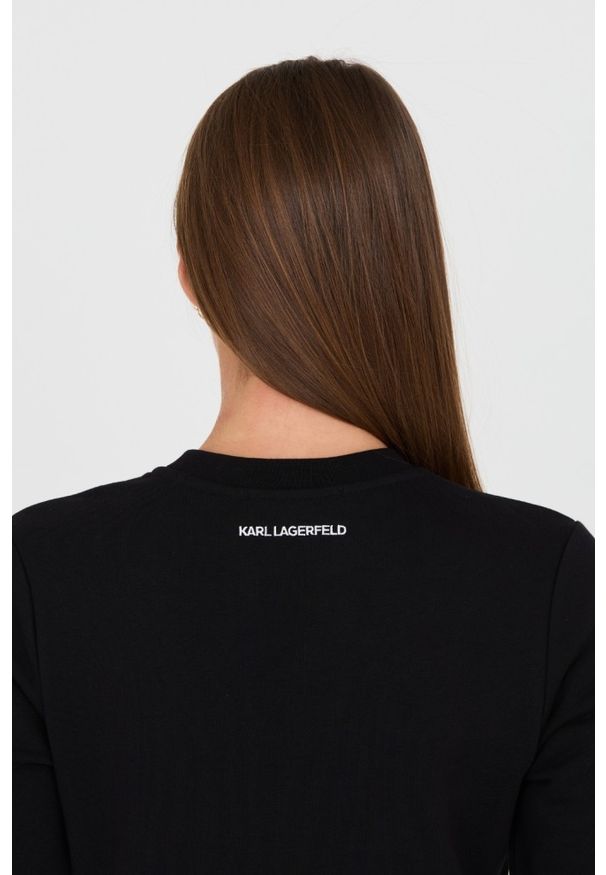 Karl Lagerfeld - KARL LAGERFELD Czarna bluza Ikonik 2.0. Kolor: czarny