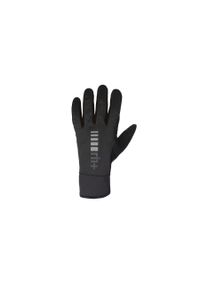 RH+ - Damskie rękawice softshellowe rh+.. Kolor: czarny. Materiał: softshell. Sport: kolarstwo #1