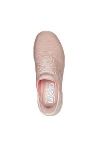 skechers - Damskie SUMMITS DAZZLING HAZE Slip-On Różowy. Zapięcie: bez zapięcia. Kolor: różowy. Materiał: materiał. Szerokość cholewki: normalna. Wzór: melanż. Model: Skechers Sport. Sport: tenis